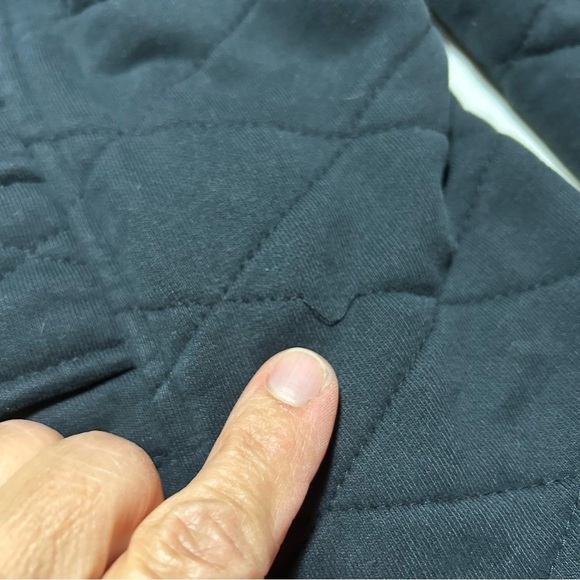 Ll Bean Women’s Faux Fur Lined Quilted Coat Jacket Size Small Petite Black - Picture 4 of 6